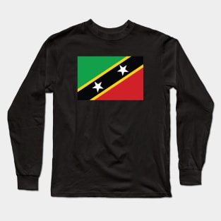 St Kitts and Nevis National Flag Long Sleeve T-Shirt